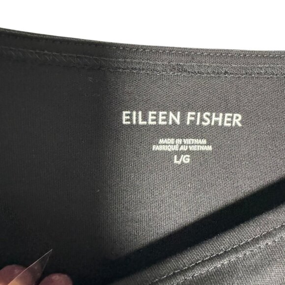 Eileen Fisher System Size Large Tencel Ballet Neck Boxy tunic top Size Large - Picture 4 of 8